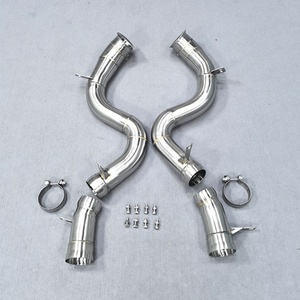 ท่อไอเสียสแตนเลสแบบฟรีโฟลว์สำหรับ Mercedes-Benz W222 AMG S63 4.0T ท่อลงตรง - Product Image 2