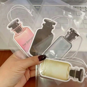 Natural Fragrance Hanging <strong>Auto</strong> for Brand Long Lasting Luxury Custom Logo Paper Car Air Freshener - Product Image 3