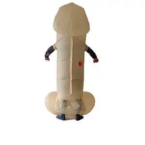 Polyester Funny Cosplay Blow Up Mascot Costume Adults Pecker Big Bird Full Body Cock Penis Inflatable Costume For Bachelor Party