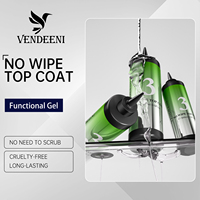Vernis à ongles Vendeeni Factory Super brillant couche de finition sans lingette forte et anti-rayures Vernis à ongles TPO HEMA FREE OEM/ODM couche de finition