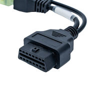 Cable de Diagnóstico para Motocicleta IP67 Impermeable con Núcleo de Cobre OBD2 de 16 Pines a 4 Pines + DC