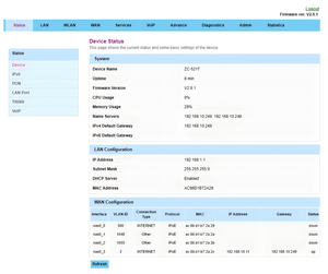 Terminal de réseau optique ZC-521T XPON ONU 4GE 2POTS CATV AC2100 WiFi5, équipement optique GPON EPON FTTH - Product Image 3