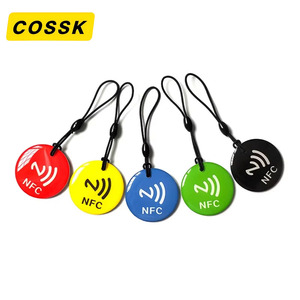 Wholesale Customized Smart <strong>NFC</strong> <strong>RFID</strong> <strong>Access</strong> Card Keychain Mini <strong>Tag</strong> Epoxy Label HF 1K for Business Card Payment Hotel - Product Image 5