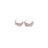 Pendientes de Nudo de Acero Inoxidable 316L, Chapados en Oro PVD, Resistentes, Sostenibles, Joyería de Moda