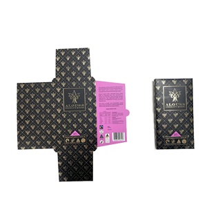 Tùy chỉnh sang trọng màu đen mờ phẳng gói sô cô la thanh Quà Tặng hộp giấy - Product Image 6