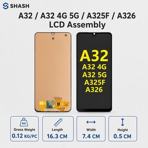 SHASH per <span class=keywords><strong>Samsung</strong></span> <span class=keywords><strong>A32</strong></span> <span class=keywords><strong>A32</strong></span> 4G 5G A325F A326 6.6" Schermo LCD a Goccia d'Acqua Assemblato CE RoHS - Product Image 1