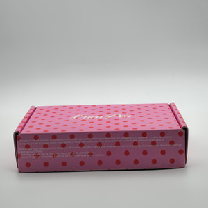 LOW MOQ Corrugado Reciclável Logotipo Rosa Presente Embalagem Sapatos Roupas Caixa De Papel Postal Mailer Caixas De Transporte para Pequenas Empresas - Product Image 2