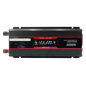 Chargeur solaire Dc <span class=keywords><strong>12V</strong></span> à Ac <span class=keywords><strong>220V</strong></span> 500W 1000W 2000W Convertisseur <span class=keywords><strong>Transformateur</strong></span> de véhicule <span class=keywords><strong>Prise</strong></span> universelle Onduleur à onde sinusoïdale pure - Product Image 1