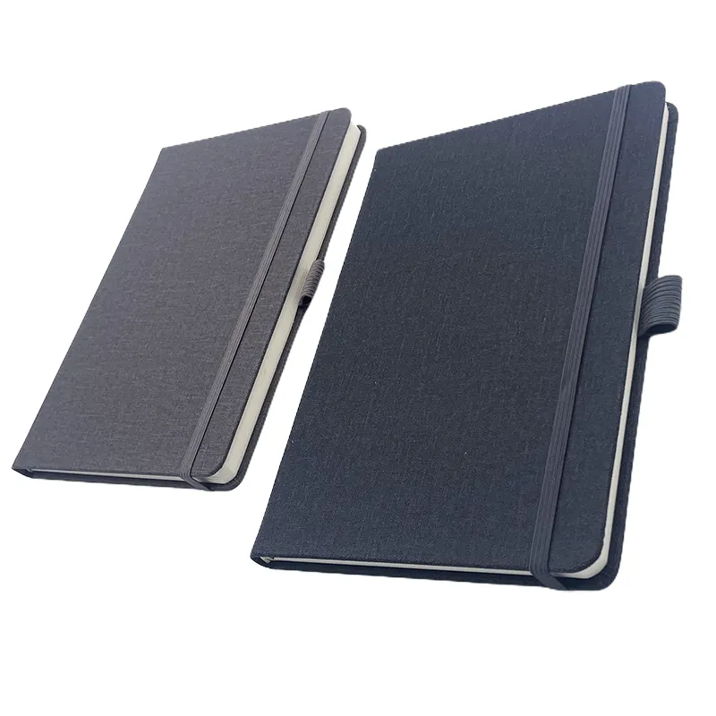Artículos de papelería A4 A5 A6 A7 B4 B5 B6 Diseño simple Carpeta de color negro gris Planificador de presupuesto Agenda Planner 2024 Cuaderno de lácteos