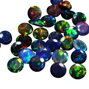 Opale noire naturelle Jaura Jewels de Rare Gems Factory, taille brillante, facettée, irisée, pierre libre, logo personnalisé, Rajasthan - Product Image 2