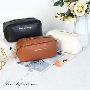 Wholesale <b>Large</b> Travel Cosmetic <b>Bag</b> for Women Leather <b>Makeup</b> Organizer Female Toiletry Kit <b>Bags</b> Make up Case Storage Luxury Lady - Product Image 4