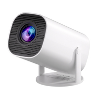 Mini projecteur LCD portable 1080P, home cinéma intelligent avec WiFi 6, Android 11, prise en charge 4K et haut-parleurs intégrés
