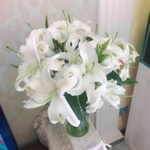 Lirios Blancos Perfumados sin Pétalos, Venta al por Mayor desde Kunming, Yunnan, para San Valentín/Día de la Madre/Navidad, Decoración del Hogar, Uso en el Cabello - Product Image 4