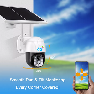 Cámara de Seguridad PTZ 4G LTE para Exteriores, 2MP, Inalámbrica, WiFi, CCTV con Visión Nocturna, IP66 Impermeable, para Hogar y Granja - Product Image 4