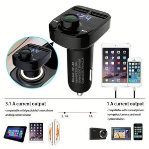 X8 Car Charger QC3.0 MP3 <b>Player</b> Quick Charger Adapter Fast Charging Dual <b>USB</b> Car Charger FM Transmitter - Product Image 3