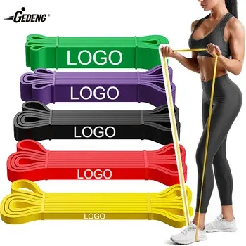 GEDENG Exercice de fitness Power Stretch Assisted Circular Pull Up TPE Resistance Loops Band