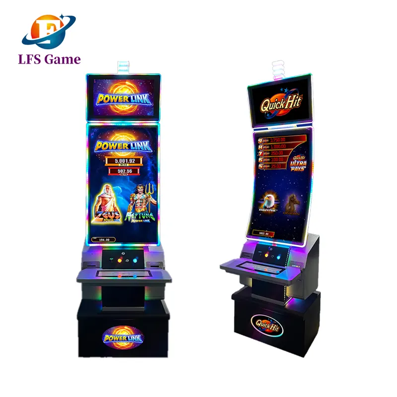 43 inch touch curved screen luxury skill game cabinet for fire link fusion 6 buffalo series game cabinet