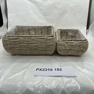 Vente en gros de pot de fleur en corde de maïs en jonc de mer naturel fait à la main panier de jardin en paille tissée pour la maison pour les cadeaux de plantes - Product Image 4