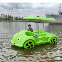 Yacht de luxe Meierya M-117 pour 4 personnes, 2,67 m x 1,56 m, en plastique PE, location avec pédale et coffre en bois pour les loisirs nautiques en extérieur