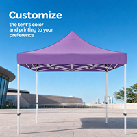 Tentes pliables durables, imperméables, coupe-vent, à double couche, pour salons professionnels et événements en plein air, toutes saisons