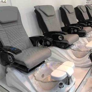 2026 Pronne Moins cher Salon de beauté Fournitures Alden Télécommandé Massage Liquidation Pédicure Chaises - Product Image 2