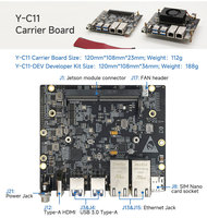Carte mère de développement PLink NVIDIA Elite Partner Y-C11 Orin Nano/NX avec double LAN POE pour la vision industrielle