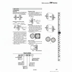SMC Pneumatics Multi-Connecteur DM6S-06NU Pièces Pneumatiques - Product Image 1