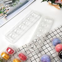 Vente en gros pas cher Boîte à macarons PET transparente Dessert Pâtisserie Boîtes d'emballage Décoration Présentoir à gâteaux