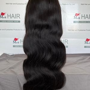 Perruque Lace Front pour femmes noires, cheveux humains péruviens, cheveux brésiliens Remy, sans colle, avec baby hair, cuticules alignées, ondulations naturelles, bonne qualité - Product Image 2