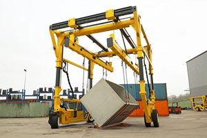 Chariot à portique à roues personnalisé avec entraînement par moteur ou hydraulique, <span class=keywords><strong>grue</strong></span> à conteneurs à pneus, 30t, 40 tonnes, 60 tonnes, 80 tonnes - Product Image 2