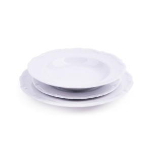 Set di Porcellana Bianca Mademoiselle Excelsa da 18 Pezzi, Design Classico Europeo Ecologico con Motivo Personalizzabile per Hotel - Product Image 2