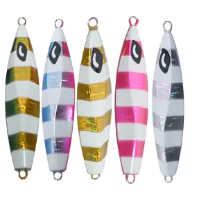 Metallo luminoso Jig Lure Lento Passo Jigging Piombo Pesce Esca 100g 130g 160g 200g di Pesca affrontare Esche Esca Dura