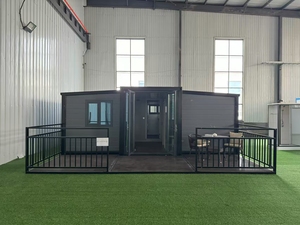 Casa Container Prefabbricata Espandibile da 40 Piedi, Facile da Costruire, con 3 Camere da Letto, Doppia Ala e <span class=keywords><strong>Balcone</strong></span> - Product Image 3