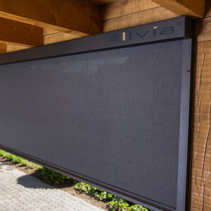 Persianas enrollables para exteriores, impermeables, resistentes al viento, motorizadas, con protección solar. - Product Image 1