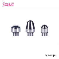 Kit de douche double embout en alliage d'aluminium étanche pour lavage vaginal et nettoyage anal, avec buse de douche à structure ergonomique pour hommes