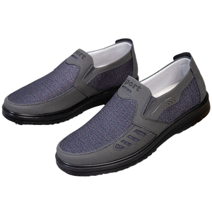 Zapatillas Planas Clásicas y Transpirables para Hombre, Parte Superior de Tela, Suela de PU Suave, Forro de Malla, Zapatos Sin Cordones para Caminar, Mocasines para Hombre - Product Image 4