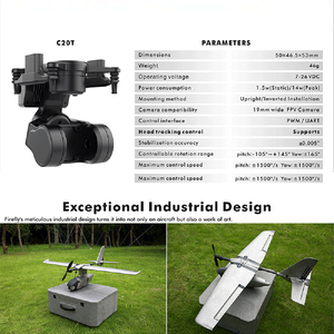 โดรน VTOL ระยะบินไกล 15 กม. กล้องถ่ายภาพความร้อน บินได้ 50 นาที มองเห็นในเวลากลางคืน สำหรับทำแผนที่ ค้นหาและกู้ภัย ตรวจสอบ แข่ง FPV และ UAV - Product Image 4