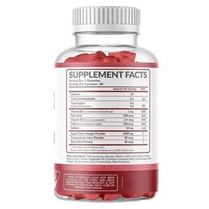 Hot Selling Bulk Groothandel Appelazijn Gummies 60 Recept <span class=keywords><strong>Dressing</strong></span> Met Private Labels - Product Image 1