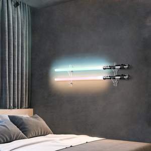 Présentoir <span class=keywords><strong>mural</strong></span> en acrylique Support <span class=keywords><strong>mural</strong></span> pour <span class=keywords><strong>sabre</strong></span> <span class=keywords><strong>laser</strong></span> Support <span class=keywords><strong>mural</strong></span> en acrylique pour épées et <span class=keywords><strong>sabre</strong></span> lumineux - Product Image 3