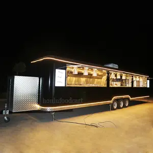 Концессионный грузовик длиной 11 м, 2023, горячая распродажа, передвижная тележка для еды/торговый киоск, грузовики для еды/мобильный прицеп для еды с полностью оборудованной кухней