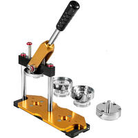Machine manuelle de fabrication de badges de 58 mm, kit d'outils de presse pour badges photo personnalisés, aimants de réfrigérateur, cadeau artisanal fait main