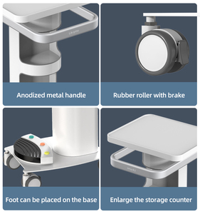 Mobili ospedale di alta qualità originale carrello dentale <span class=keywords><strong>Mobile</strong></span> tavolo carrello Scaler Trolley - Product Image 6