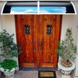 <span class=keywords><strong>Diy</strong></span> Maat 80Cm * 100Cm 2.5Mm Massief Platte Plaat Kunststof Beugel Aluminium Profielen Polycarbonaat Luifel Voor Buitendeur Raam - Product Image 6