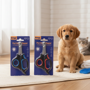 Tagliaunghie sicura per la cura degli animali domestici per cani e gatti 13.5x6.6cm TPR in acciaio inox colori misti ABS materiale toelettatura strumento - Product Image 3