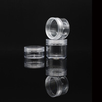 Pot en plastique PS rond petit format pour fard à paupières, 20g, 30g, 25g, 2.5g, 10g, 15g, 3g, 5g, 2.5ml, 3ml, pots de 3 grammes, pot en plastique pour poudre de 3 grammes