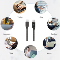 Câble USB-C vers USB-C 100W avec affichage LED, compatible avec la charge rapide PD 66W/100W, cordon de chargeur pour téléphone 15, MacBook Pro, Samsung