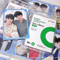 Paquete de 50 Fundas Protectoras Transparentes para Tarjetas de Ídolos de Kpop, de 3 Pulgadas, Resistentes a Arañazos