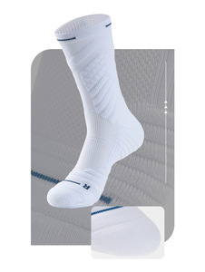 Chaussettes de basketball personnalisées en gros, épaisses, à fond en tissu éponge, coussinées, pour hommes, entraînement sportif et exercice - Product Image 6