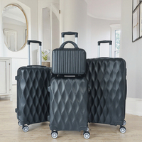 Valise Trolley à Roues Universelles en ABS Personnalisable par le Fabricant, 12/20/24/28 Pouces, avec Fermeture Éclair Extensible, Homologuée TSA, pour Embarquement, à Roulettes