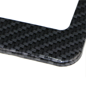 Marco de Matrícula con Patrón de Fibra de Carbono Estándar Estadounidense, Marco de Matrícula para Automóvil de 31*16cm, Gran Venta - Product Image 4